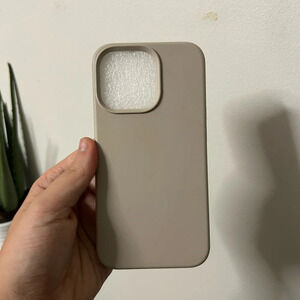 Beige iPhone  13 Pro Silicone Phone Case
